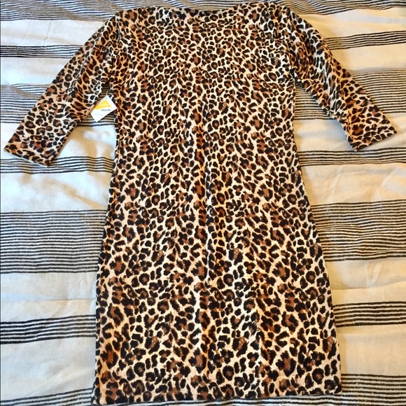 NWT leopard print sweater dress - Picture 7 of 8